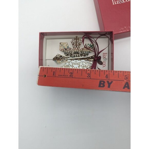 Liz & Co  Christmas Ornament silver snowflake  2007 - Picture 3 of 6